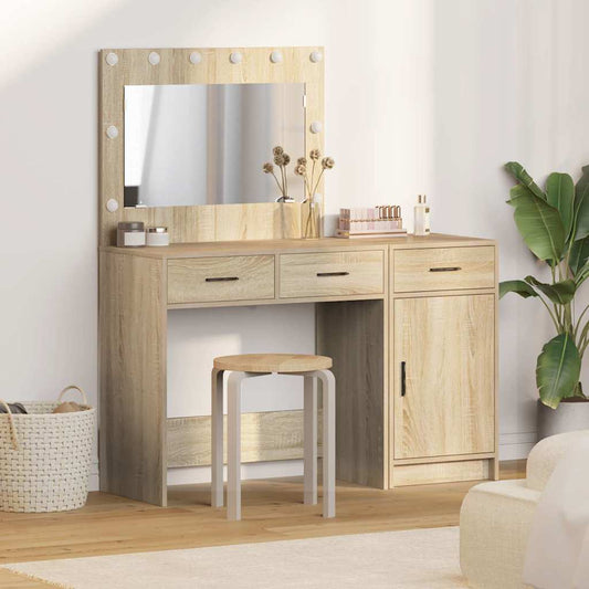 Dressing Table 2 pcs Brown 40 x 41 x 75 cm Engineered Wood