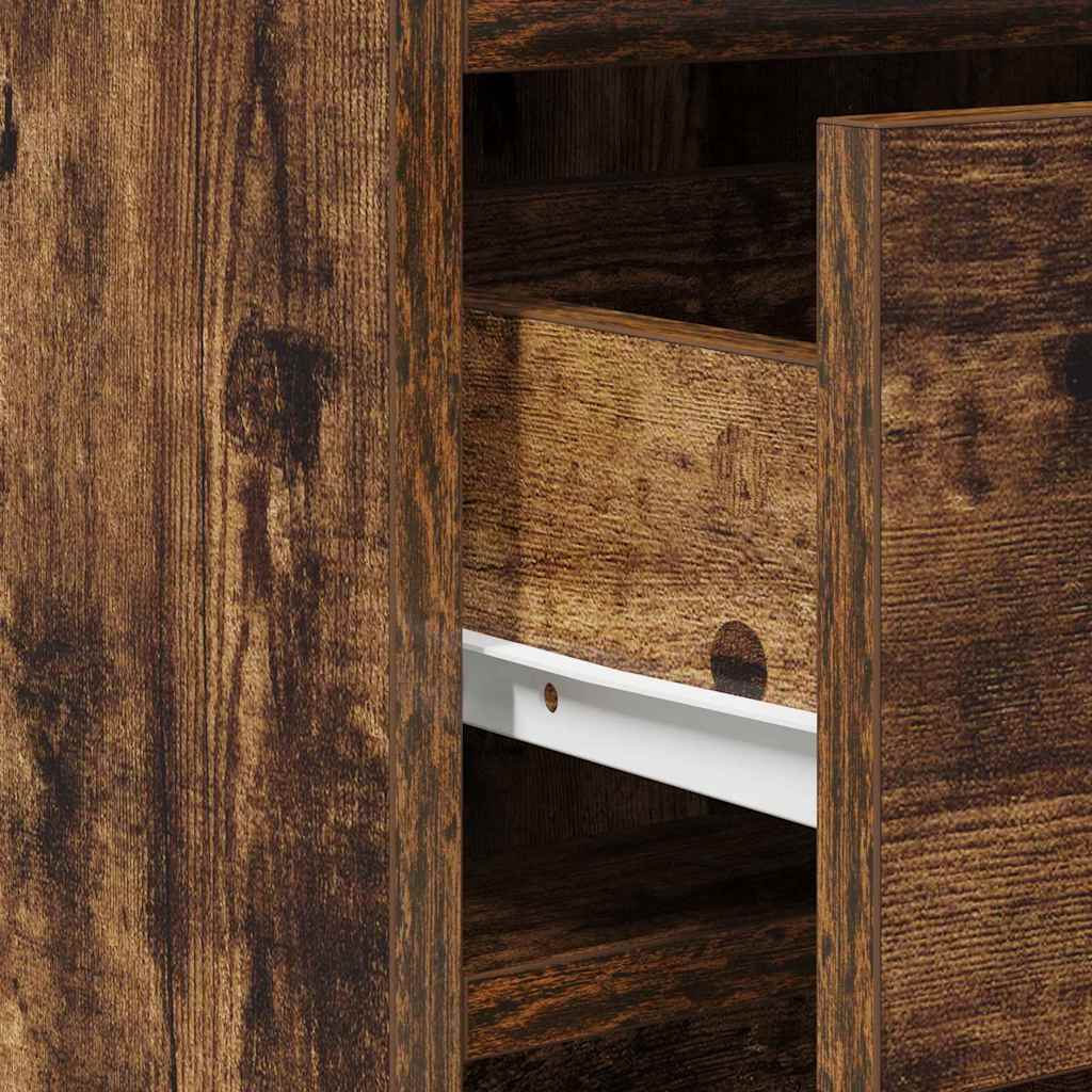 Dressing Table 2 pcs Brown 50 x 41 x 135 cm Engineered wood