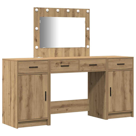 Dressing Table 3 pcs Brown 78.5 x 41 x 135 cm Engineered Wood