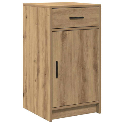 Dressing Table with Mirror Lights 3 pcs Brown Engineered Wood