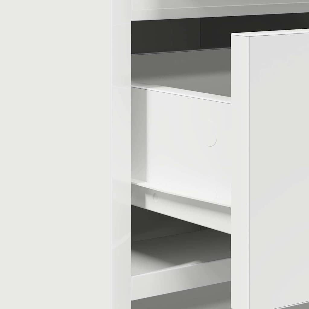 Dressing Table with Door White 50 x 41 x 135 cm Engineered Wood