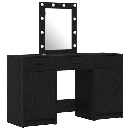 Dressing Table Black 50 x 41 x 135 cm Engineered Wood