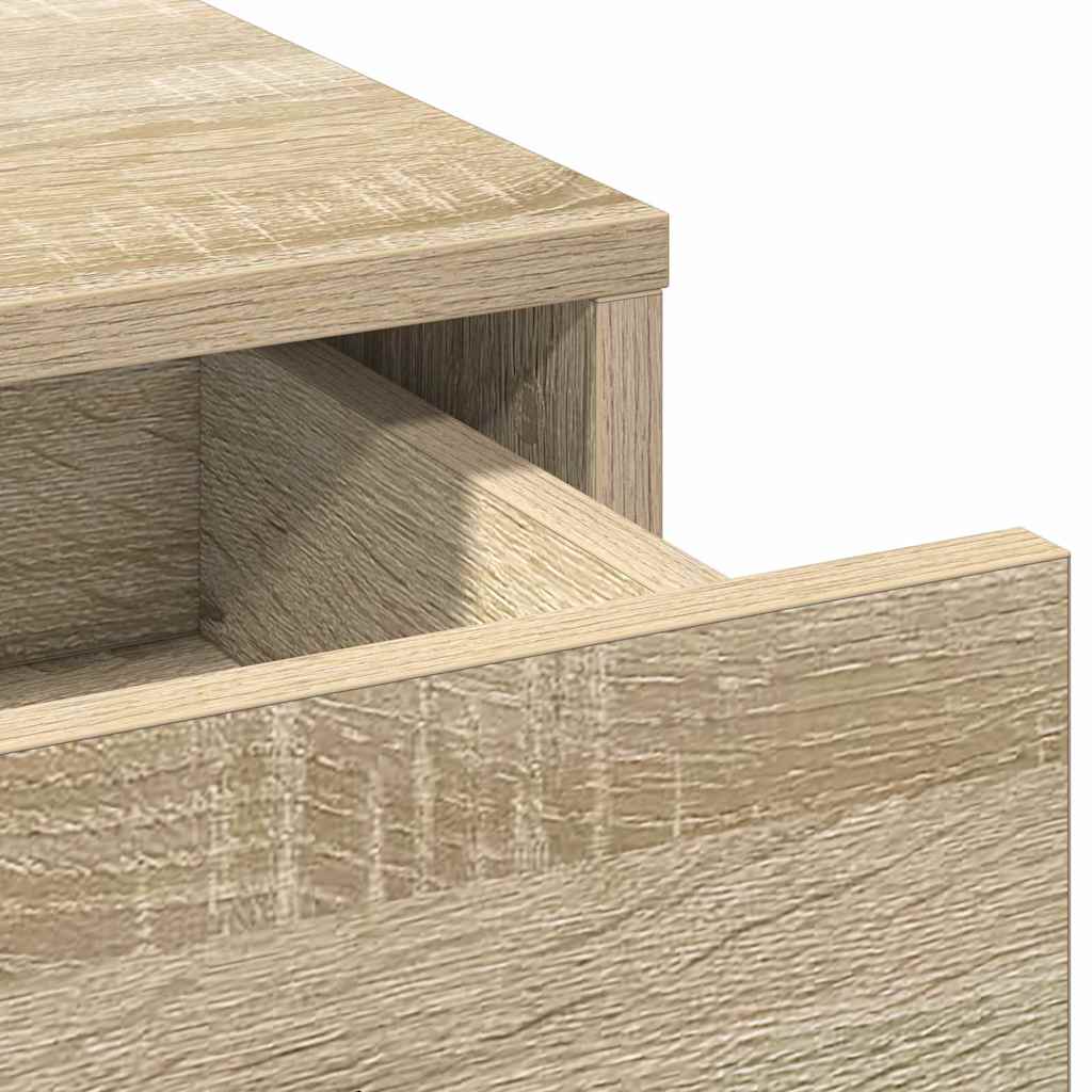Dressing Table Set with Drawer 3 pcs Sonoma Oak Engineered Wood