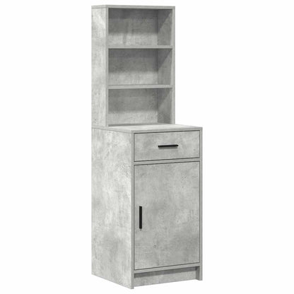 Dressing Table Set 3 pcs Concrete Grey Engineered Wood