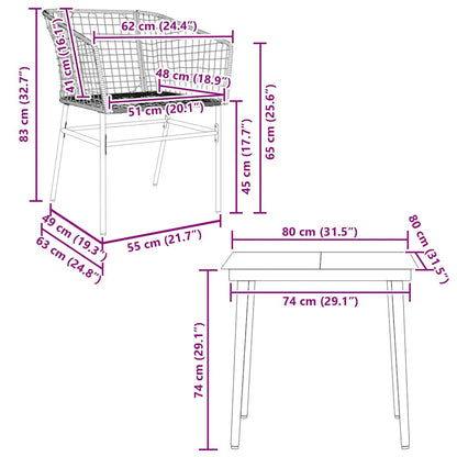 Garden Dining Set | Black