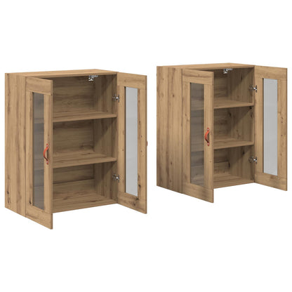 Wall Cabinets 2 pcs Artisan Oak 69.5 x 34 x 90 cm
