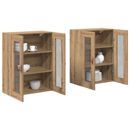Wall Cabinets 2 pcs Artisan Oak 69.5 x 34 x 90 cm