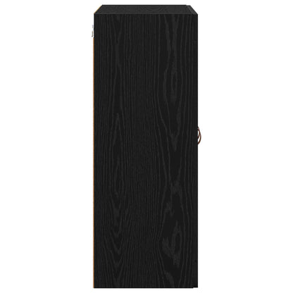 Wall Cabinets 2 pcs Black Oak 69.5 x 34 x 90 cm Engineered Wood