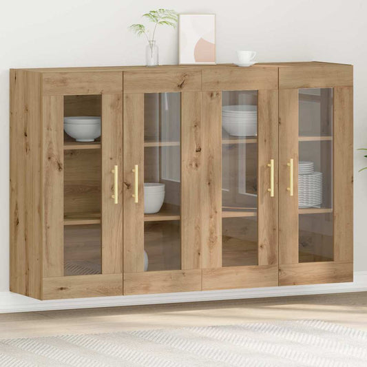 Wall Cabinets 2 pcs Artisan Oak 69.5 x 34 x 90 cm
