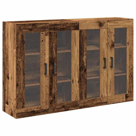 Wall Cabinets 2 pcs Old Wood 69.5 x 34 x 90 cm Engineered Wood
