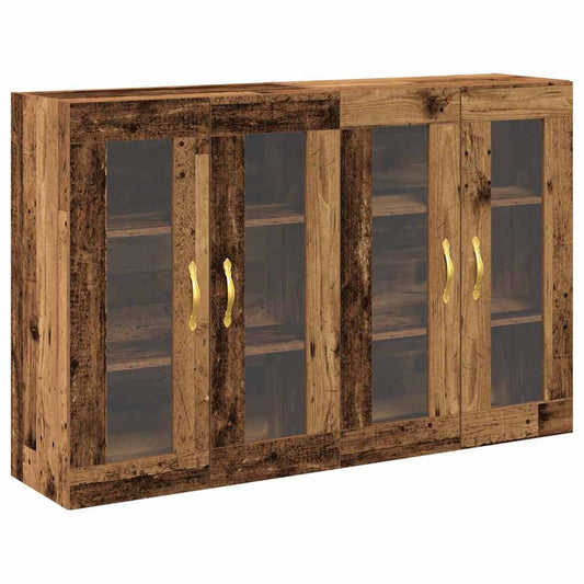 Wall Cabinets 2 pcs Old Wood 69.5 x 34 x 90 cm Engineered Wood