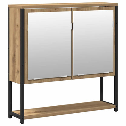 Bathroom Furniture Set 2 pcs Brown Engineered wood