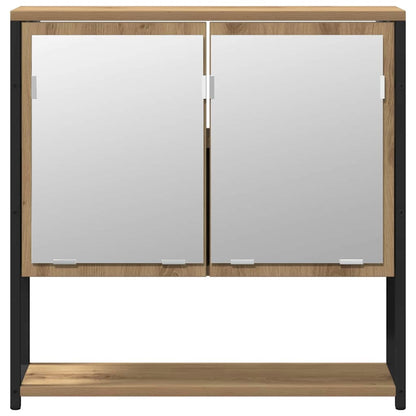 Bathroom Furniture Set 2 pcs Brown Engineered wood
