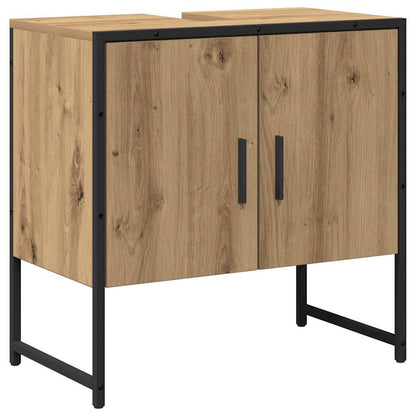 Bathroom Furniture Set 2 pcs Brown Engineered wood