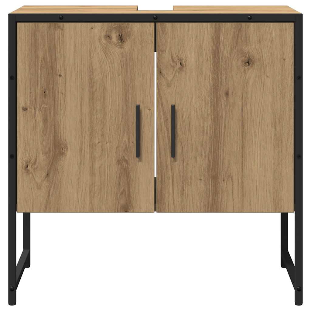 Bathroom Furniture Set 2 pcs Brown Engineered wood