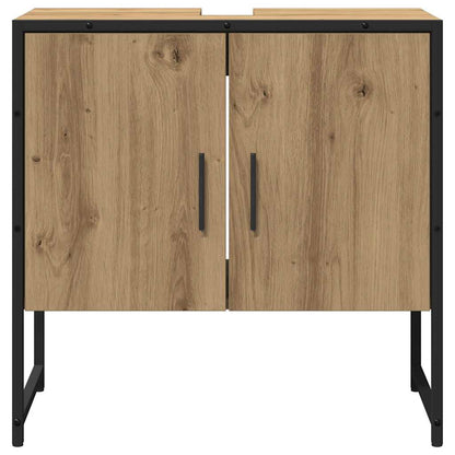 Bathroom Furniture Set 2 pcs Brown Engineered wood