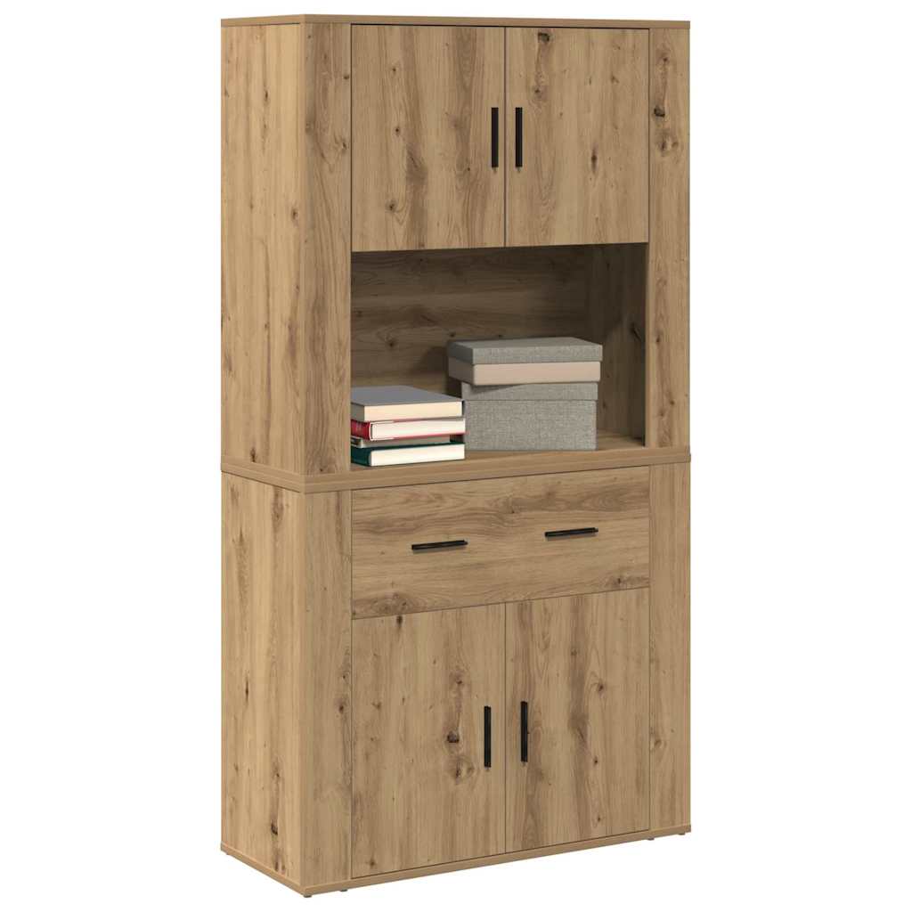 Highboard Artisan oak 80 x 33 x 150 cm Engineered wood