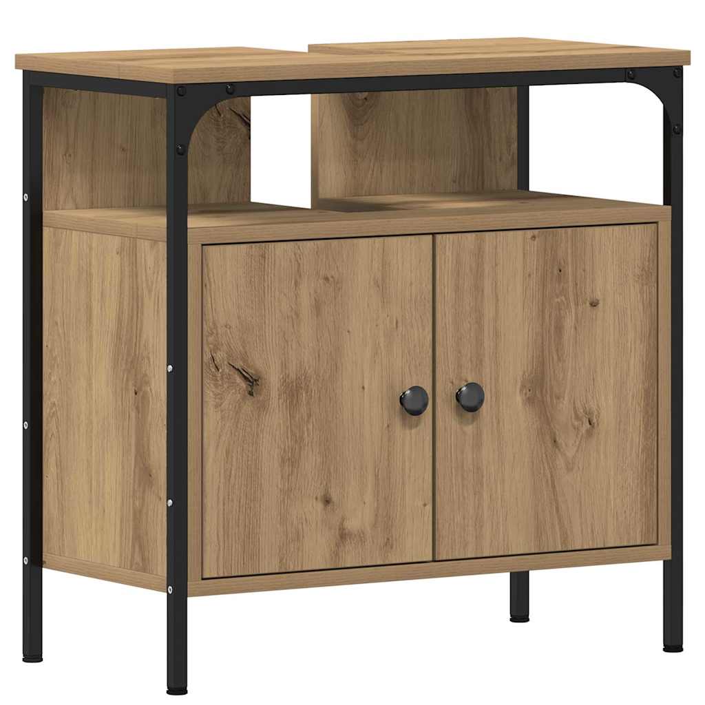 Bathroom Furniture Set 3 pcs Brown Engineered wood