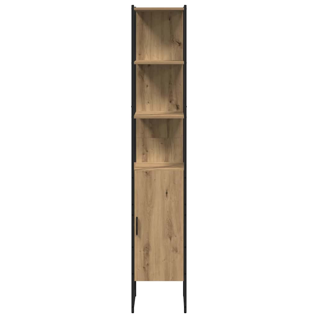 Bathroom Vanity Units with Shelf 3 pcs Brown Engineered wood