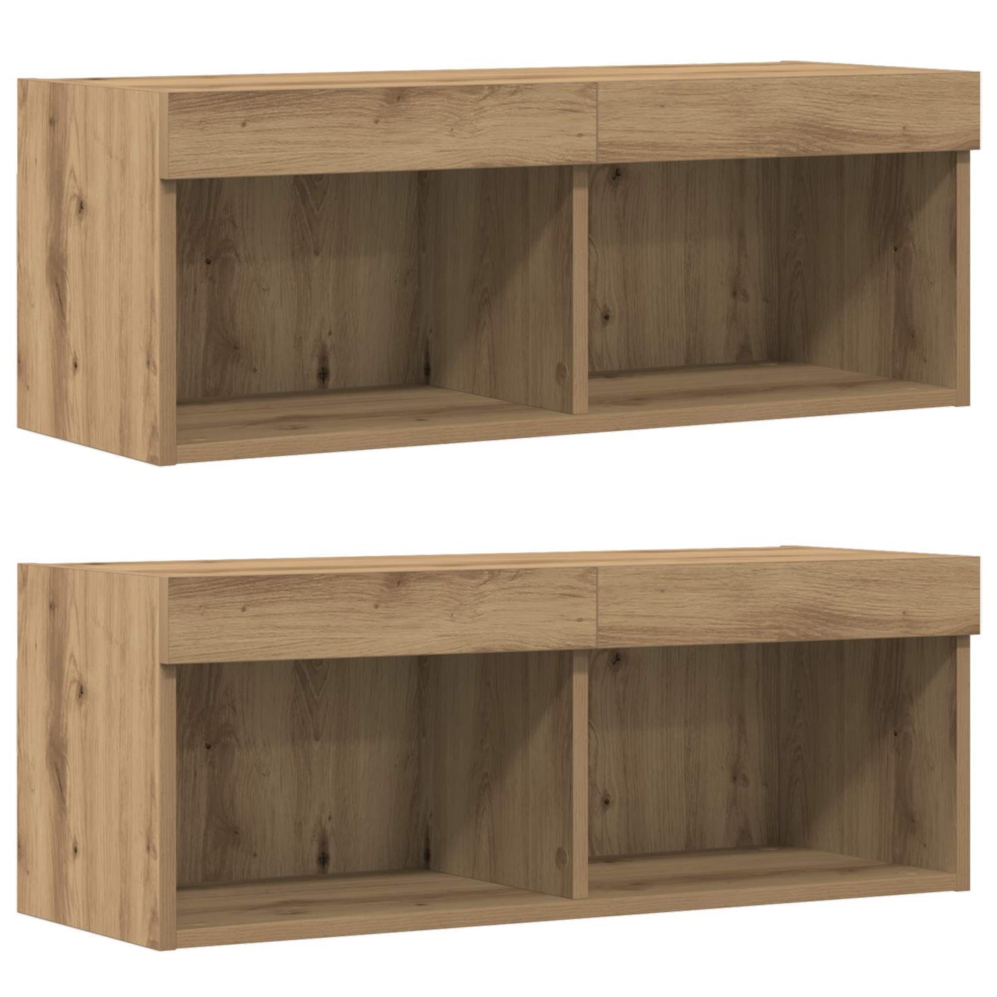 TV Cabinet Set 8 pcs Artisan oak Engineered wood