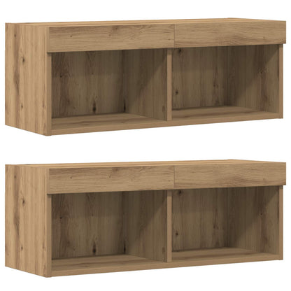 TV Cabinet Set 8 pcs Artisan oak Engineered wood