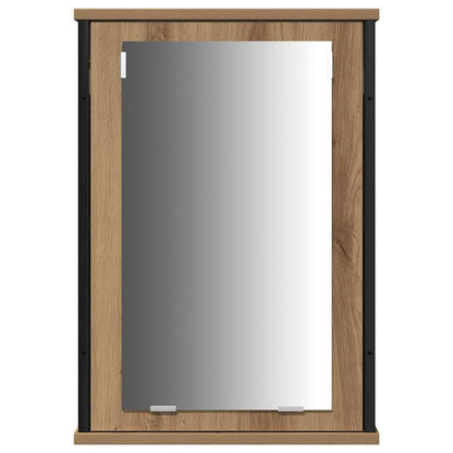 Bathroom Vanity Units with Shelf 3 pcs Brown Engineered wood