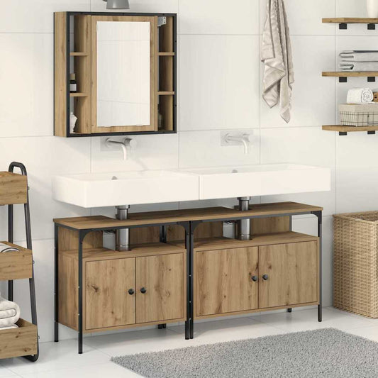 Bathroom Vanity Units 3 pcs Brown 80 x 30 x 60 cm