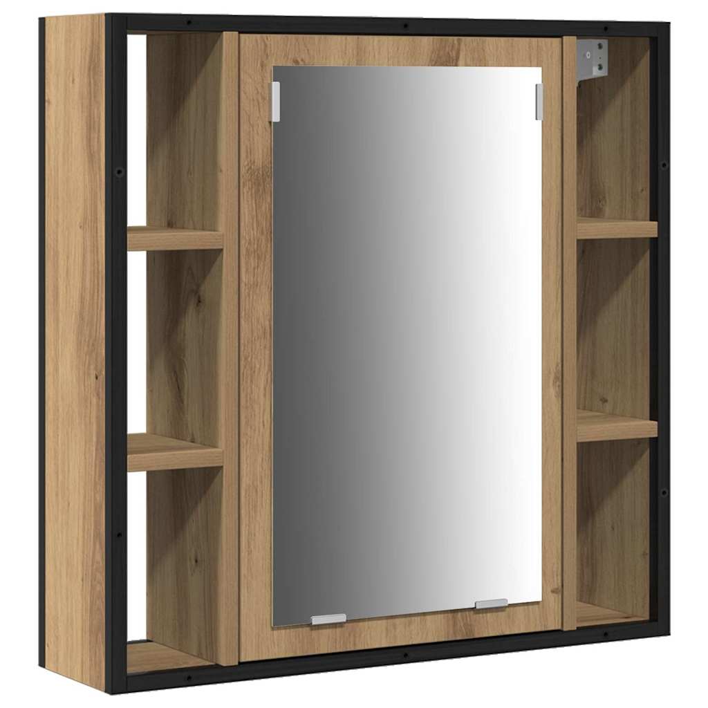 Bathroom Vanity Units with Shelf 3 pcs Brown Engineered wood
