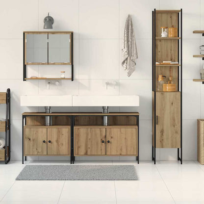 Bathroom Furniture Set 4 pcs Artisan Oak Engineered Wood