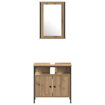 Bathroom Furniture Set 4 pcs Artisan Oak Engineered Wood