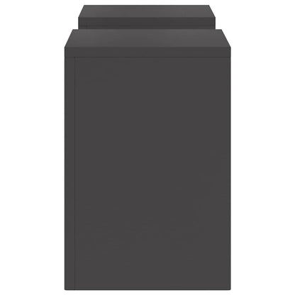 Plant Stand 2 pcs Black 24 x 24 x 35 cm Cold-rolled Steel