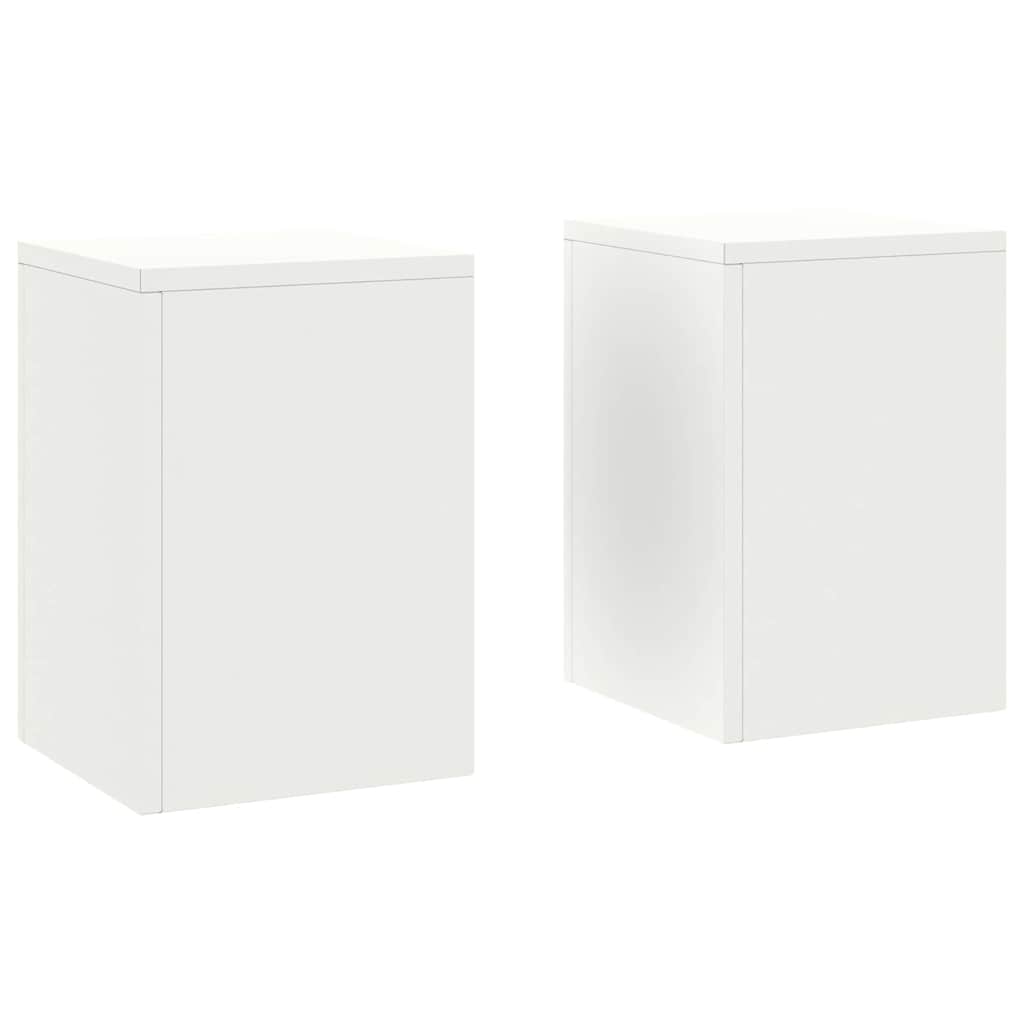 Plant Stand 2 pcs White 24 x 24 x 35 cm Cold-rolled Steel
