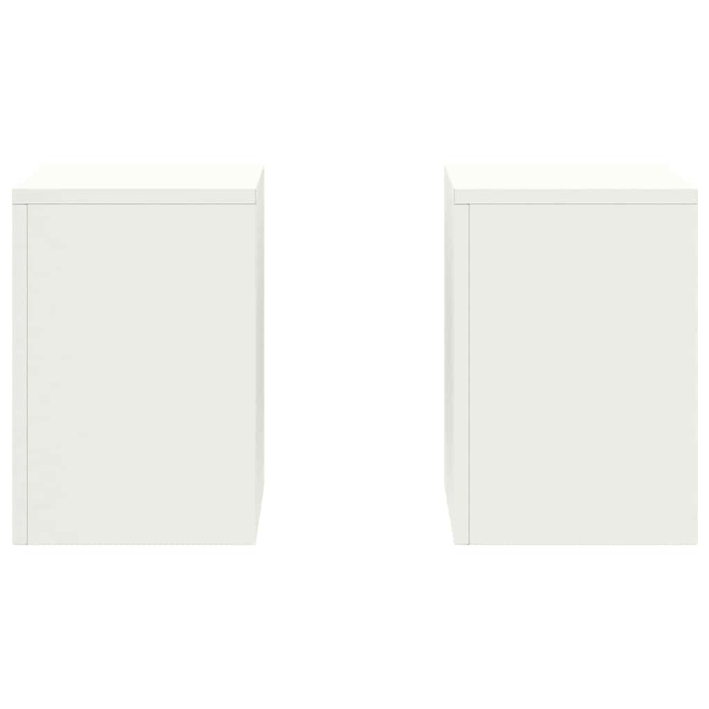 Plant Stand 2 pcs White 24 x 24 x 35 cm Cold-rolled Steel