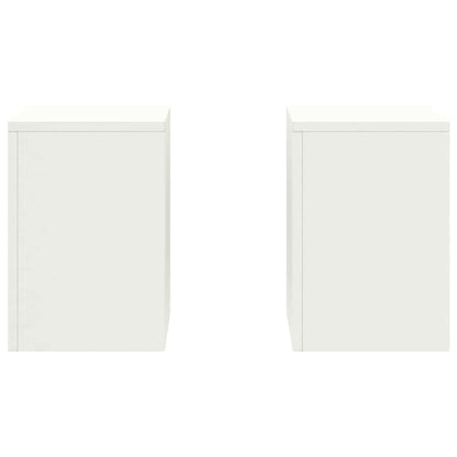 Plant Stand 2 pcs White 24 x 24 x 35 cm Cold-rolled Steel