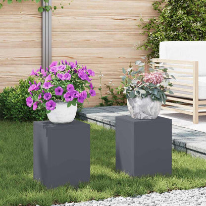 Plant Stand 2 pcs Anthracite 24 x 24 x 35 cm Cold-rolled Steel