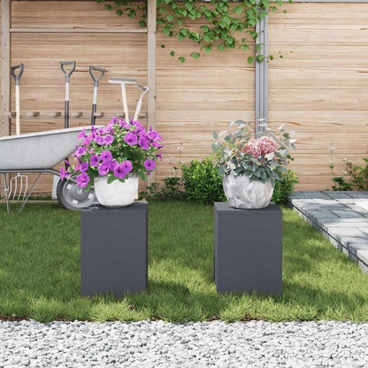 Plant Stand 2 pcs Anthracite 24 x 24 x 35 cm Cold-rolled Steel