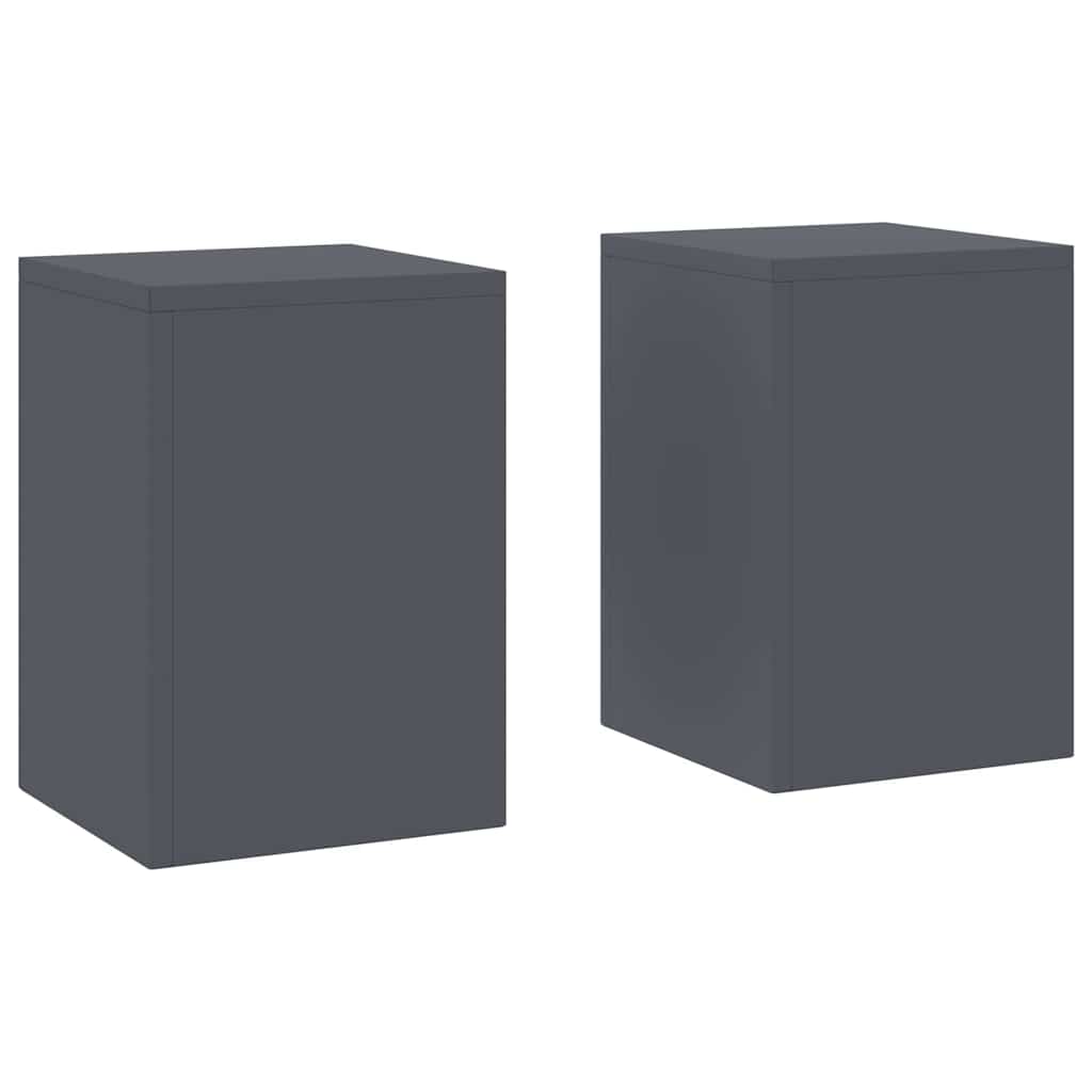 Plant Stand 2 pcs Anthracite 24 x 24 x 35 cm Cold-rolled Steel