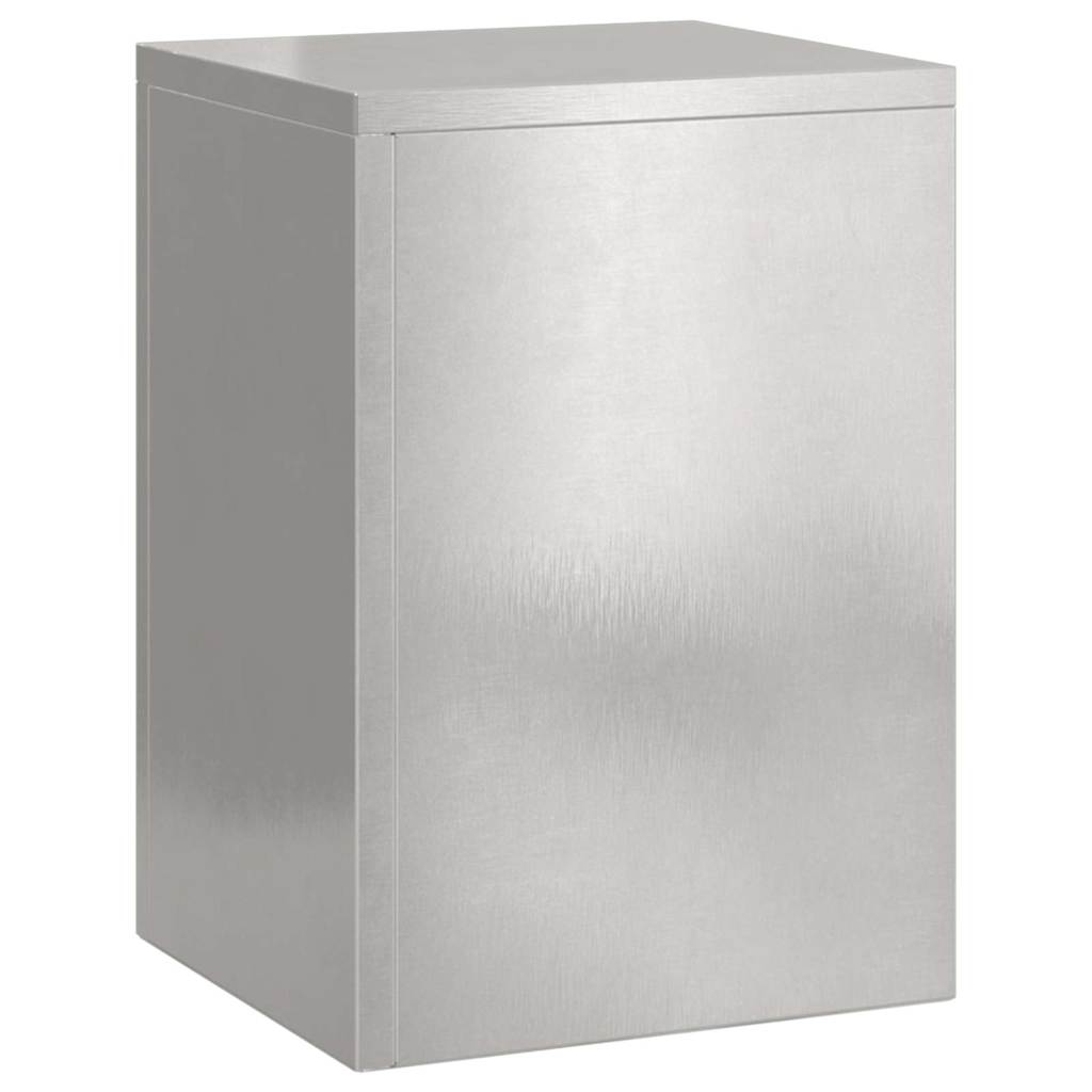 Plant Stand 2 pcs Silver 24 x 24 x 35 cm Stainless Steel
