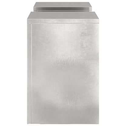 Plant Stand 2 pcs Silver 24 x 24 x 35 cm Stainless Steel