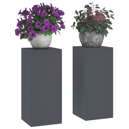 Plant Stand 2 pcs Anthracite 24 x 24 x 55 cm Cold-rolled Steel