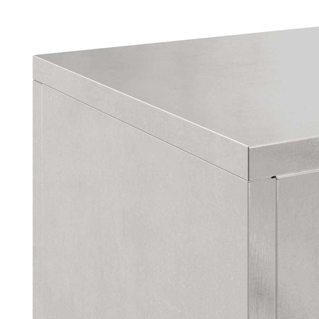 Plant Stand 2 pcs Silver 24 x 24 x 55 cm Stainless Steel