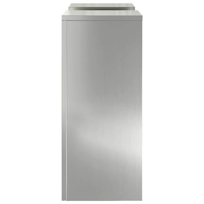 Plant Stand 2 pcs Silver 24 x 24 x 55 cm Galvanised Steel