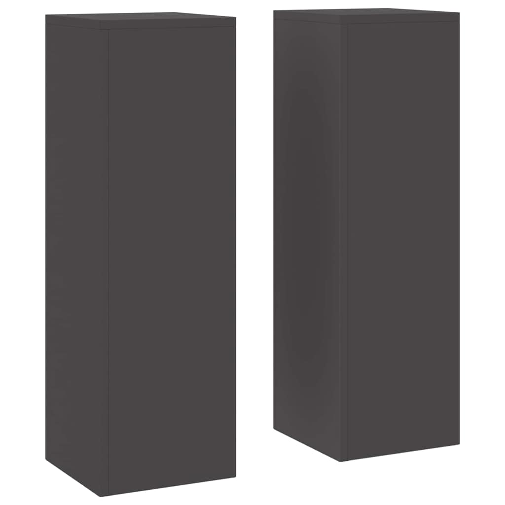 Plant Stand 2 pcs Black 24 x 24 x 75 cm Cold-rolled Steel