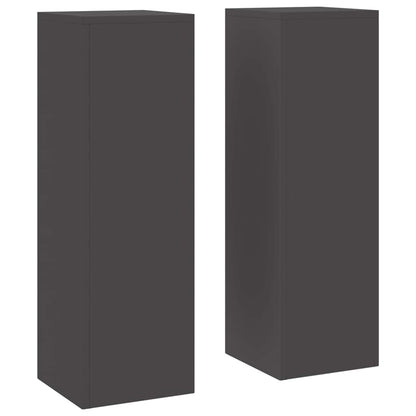 Plant Stand 2 pcs Black 24 x 24 x 75 cm Cold-rolled Steel
