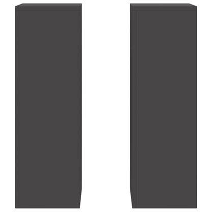 Plant Stand 2 pcs Black 24 x 24 x 75 cm Cold-rolled Steel
