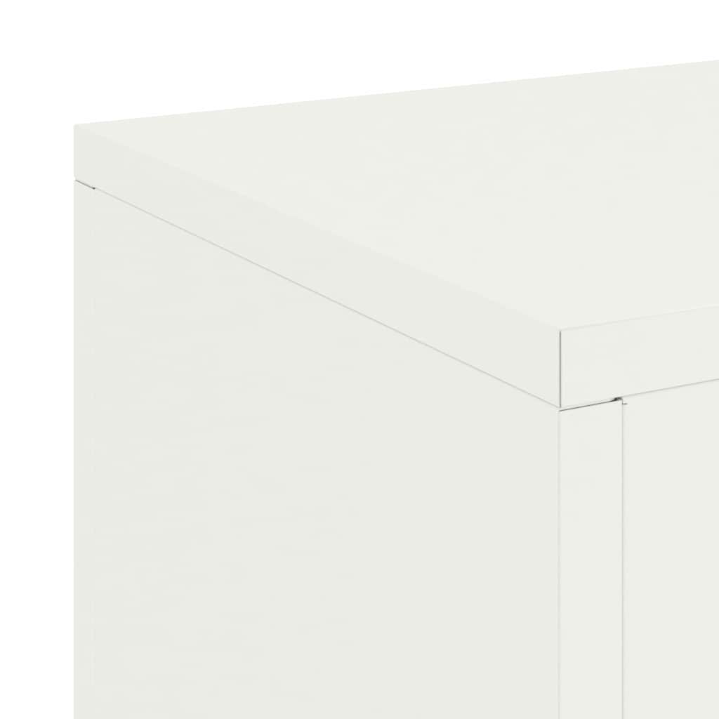 Plant Stand 2 pcs White 24 x 24 x 75 cm Cold-rolled Steel