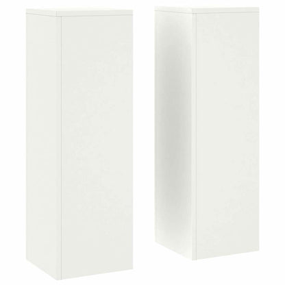 Plant Stand 2 pcs White 24 x 24 x 75 cm Cold-rolled Steel