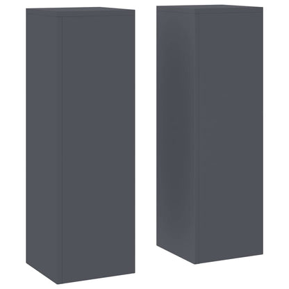 Plant Stand 2 pcs Anthracite 24 x 24 x 75 cm Cold-rolled Steel