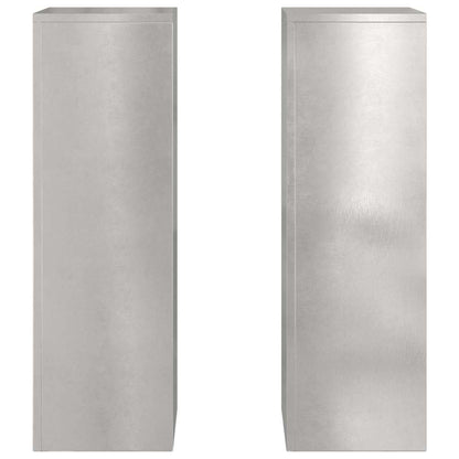 Plant Stand 2 pcs Silver 24 x 24 x 75 cm Stainless Steel