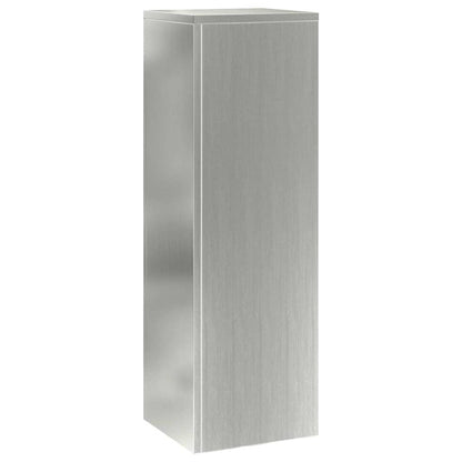 Plant Stand 2 pcs Silver 24 x 24 x 75 cm Galvanised Steel